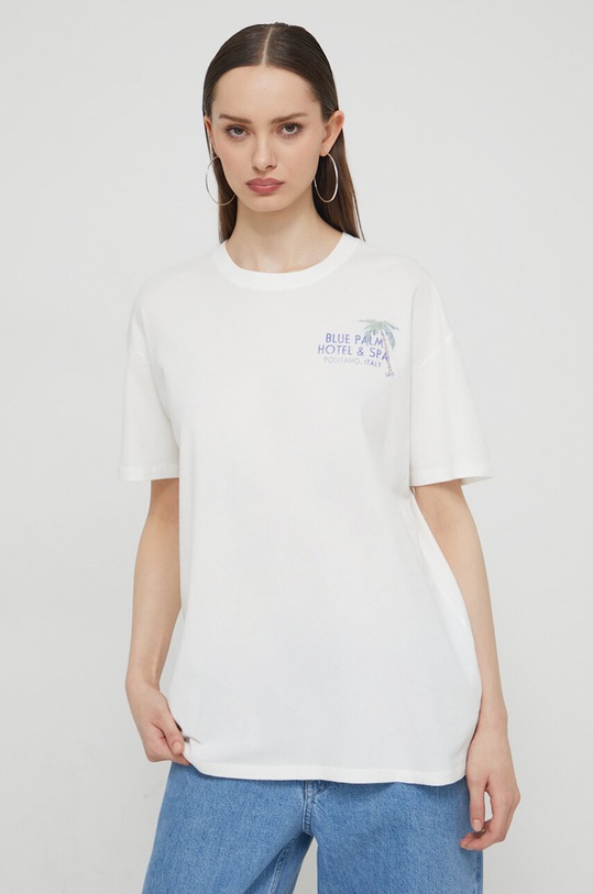 Bavlněné tričko Hollister Co. bílá KI357.3220.101