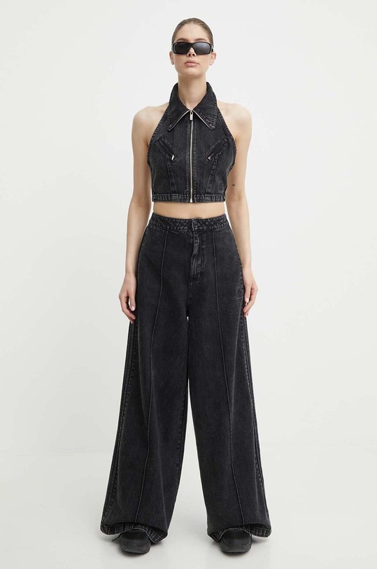 adidas Originals vesta jeans IT7270 negru SS24