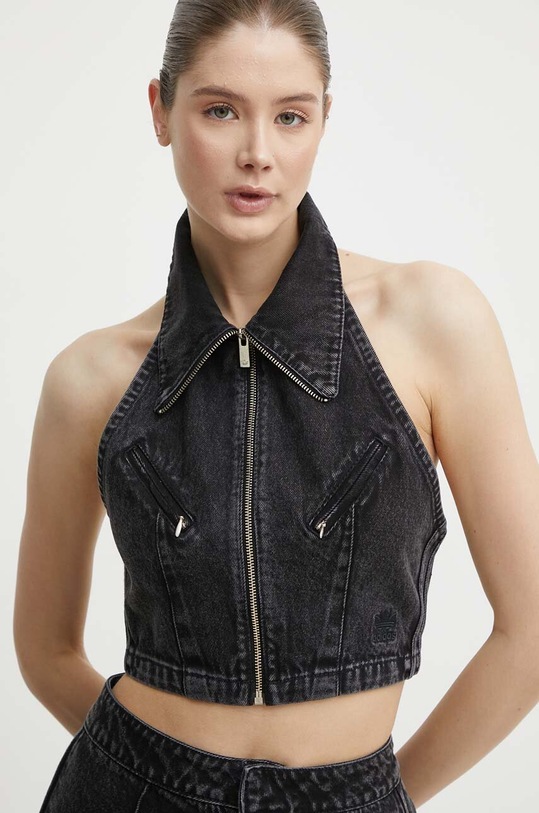 Îmbrăcăminte adidas Originals vesta jeans IT7270 negru