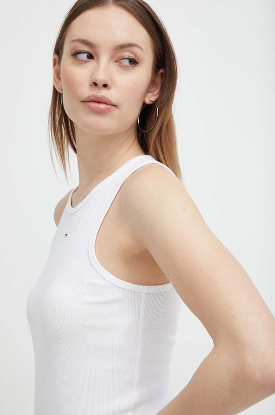 Top Tommy Jeans λευκό DW0DW17382