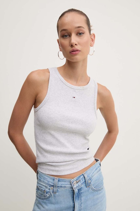 Tommy Jeans top szary DW0DW17382