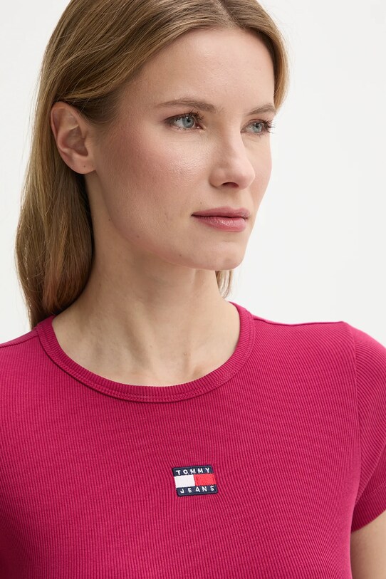 Îmbrăcăminte Tommy Jeans tricou DW0DW17881 roz