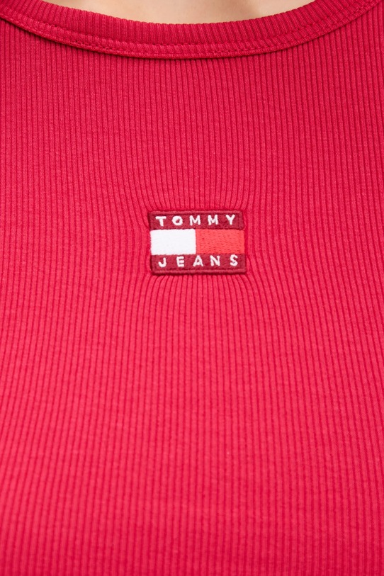 Тениска Tommy Jeans DW0DW17881 бордо