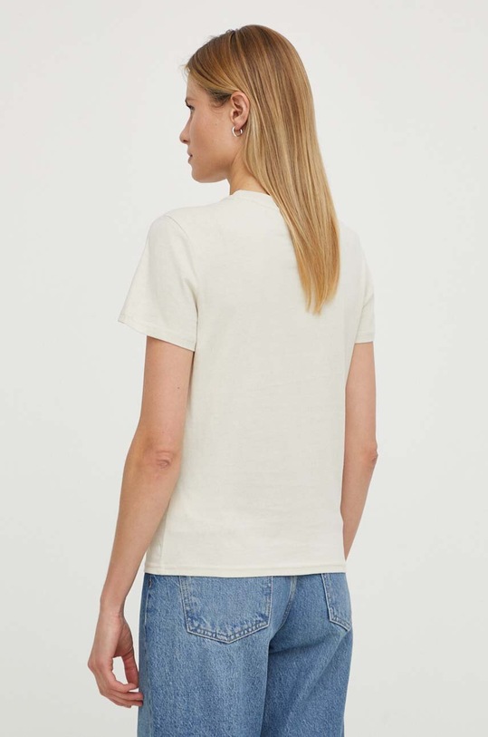 Odzież Tommy Jeans t-shirt bawełniany DW0DW17828 beżowy
