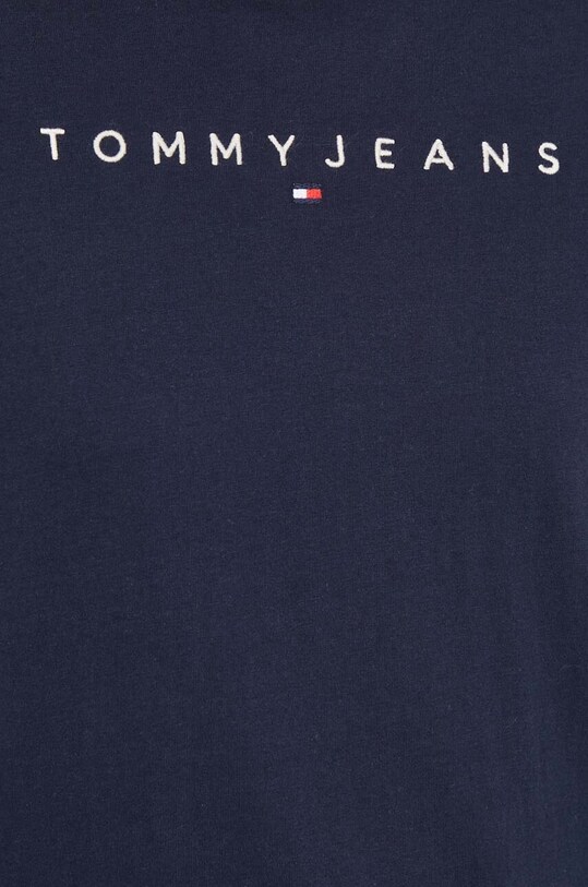 Хлопковая футболка Tommy Jeans тёмно-синий DW0DW17836