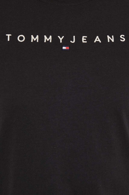 Бавовняна футболка Tommy Jeans чорний DW0DW17836