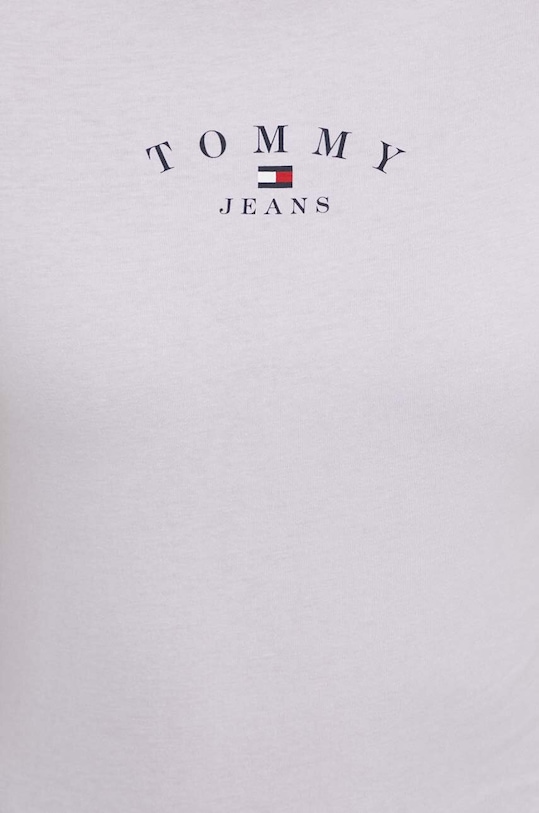 Μπλουζάκι Tommy Jeans μωβ DW0DW18140