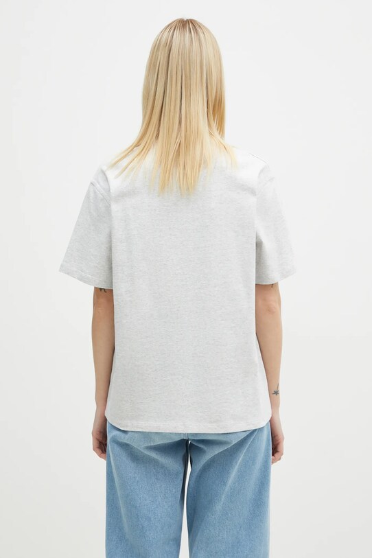 Odzież Carhartt WIP t-shirt bawełniany S/S American Script T-Shirt I032218.482XX szary