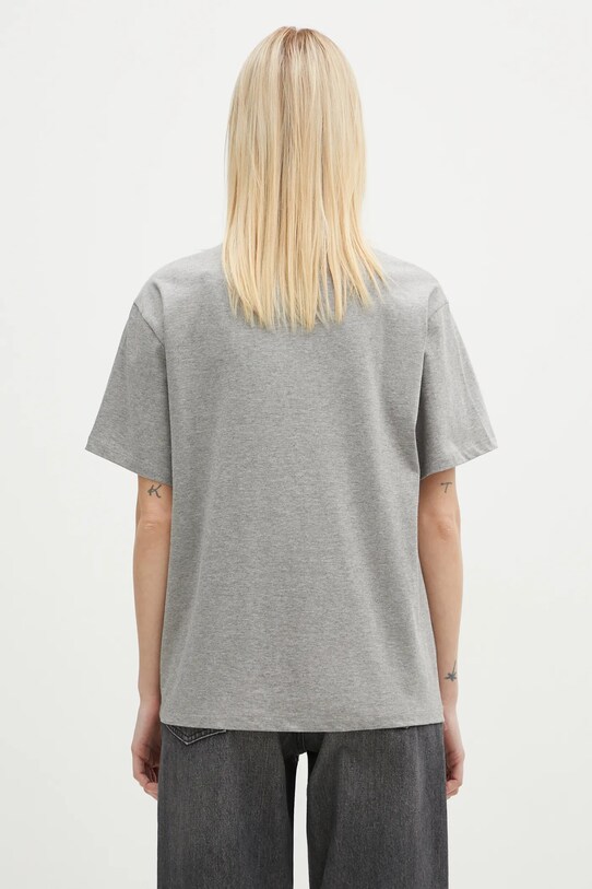 Oblečenie Bavlnené tričko Carhartt WIP S/S Chase T-Shirt I033045.00MXX sivá