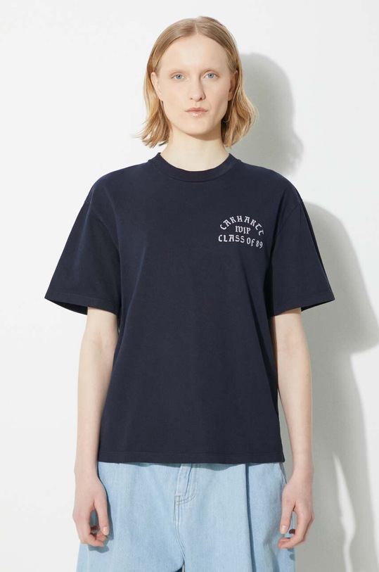 Carhartt WIP cotton t-shirt S/S Class of 89 T-Shirt applique navy I033192.00BGD