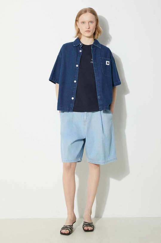 Carhartt WIP cotton t-shirt S/S Class of 89 T-Shirt I033192.00BGD navy SS24