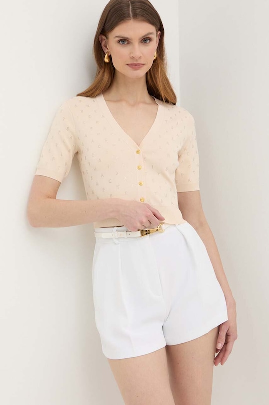 Elisabetta Franchi kardigan pozostałe beżowy MK04B42E2