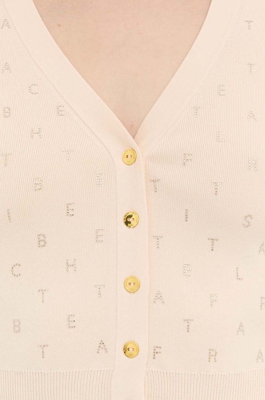 Elisabetta Franchi kardigan MK04B42E2 beżowy