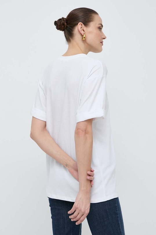 Odzież Elisabetta Franchi t-shirt bawełniany MA02342E2 biały