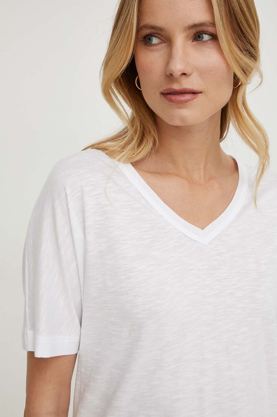 Geox tricou W4510C-T3093 W T-SHIRT uni alb W4510C.T3093.F2128