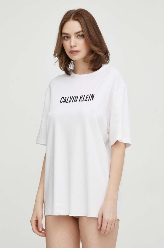 Calvin Klein Underwear t-shirt lounge z elastanem biały 000QS7130E