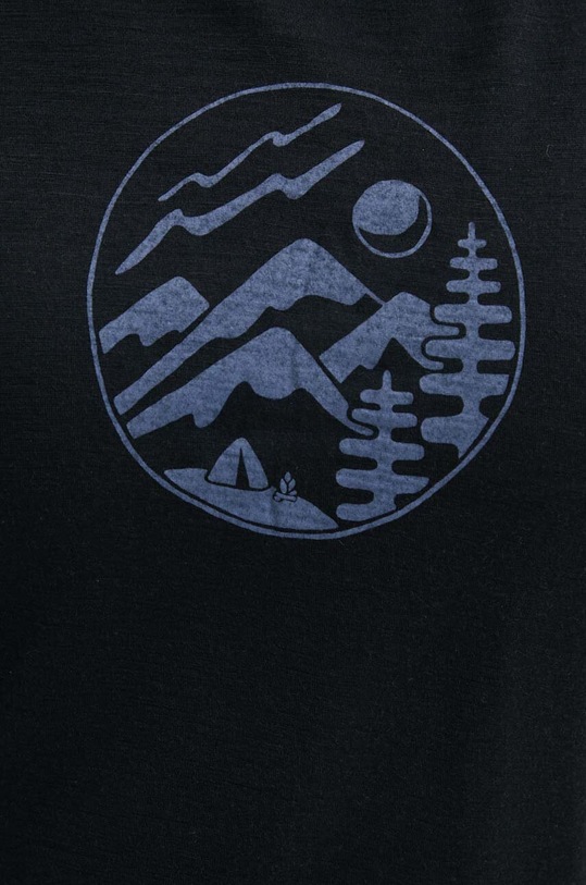 Sportska majica kratkih rukava Icebreaker Mer 150 Tech Lite III SS Tee Camp Circ IB0A56YD0011 crna