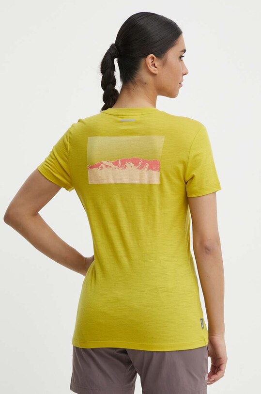 Одежда Спортивная футболка Icebreaker Merino 150 Tech Lite III Natural Run Club 2.0 IB0A56YHA861 зелёный