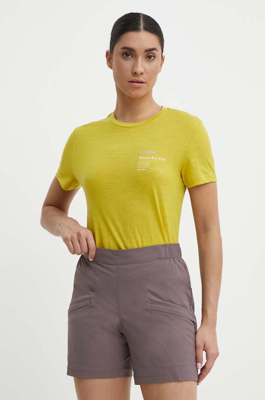 Спортивная футболка Icebreaker Merino 150 Tech Lite III Natural Run Club 2.0 зелёный IB0A56YHA861