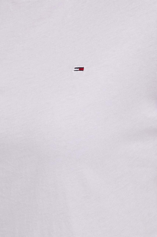 Tommy Jeans t-shirt bawełniany fioletowy DW0DW14616