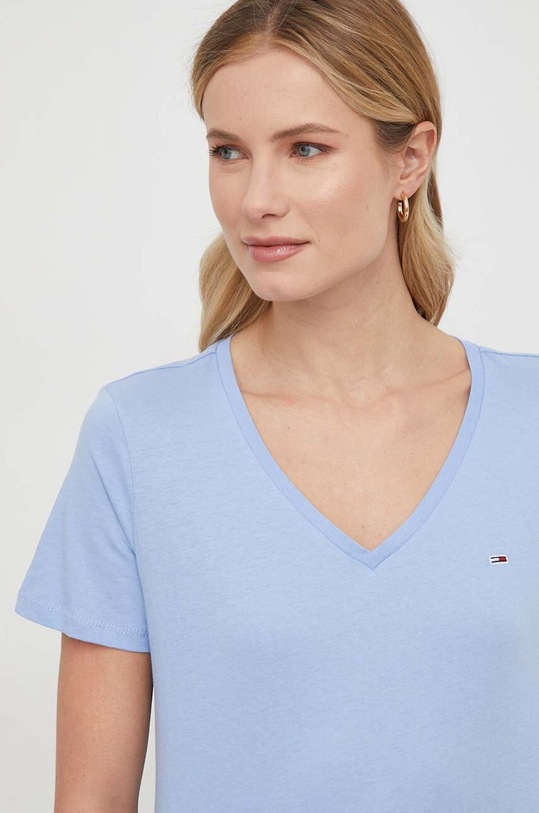 Βαμβακερό μπλουζάκι Tommy Jeans 2-pack DW0DW11458 πολύχρωμο SS24