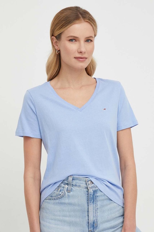 Βαμβακερό μπλουζάκι Tommy Jeans 2-pack DW0DW11458