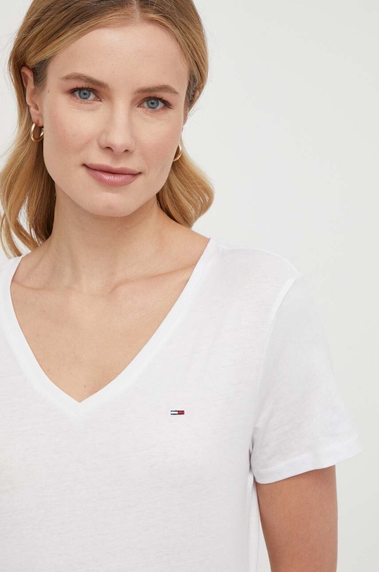 Βαμβακερό μπλουζάκι Tommy Jeans 2-pack DW0DW11458 πολύχρωμο