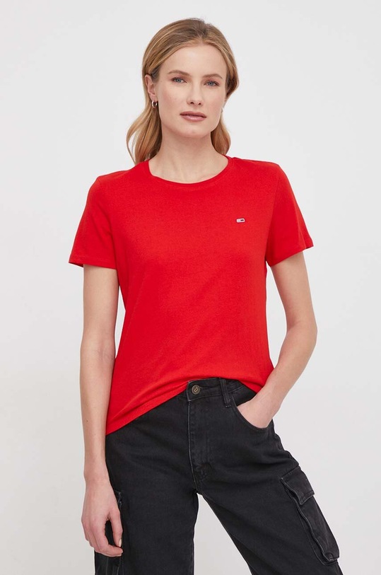 Βαμβακερό μπλουζάκι Tommy Jeans 2-pack DW0DW11459 πολύχρωμο SS24