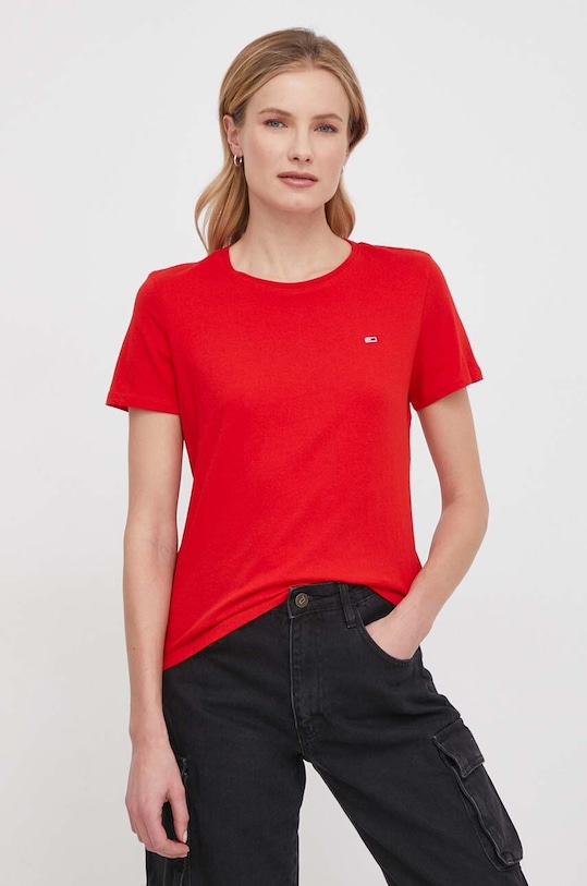 Βαμβακερό μπλουζάκι Tommy Jeans 2-pack DW0DW11459 πολύχρωμο SS24