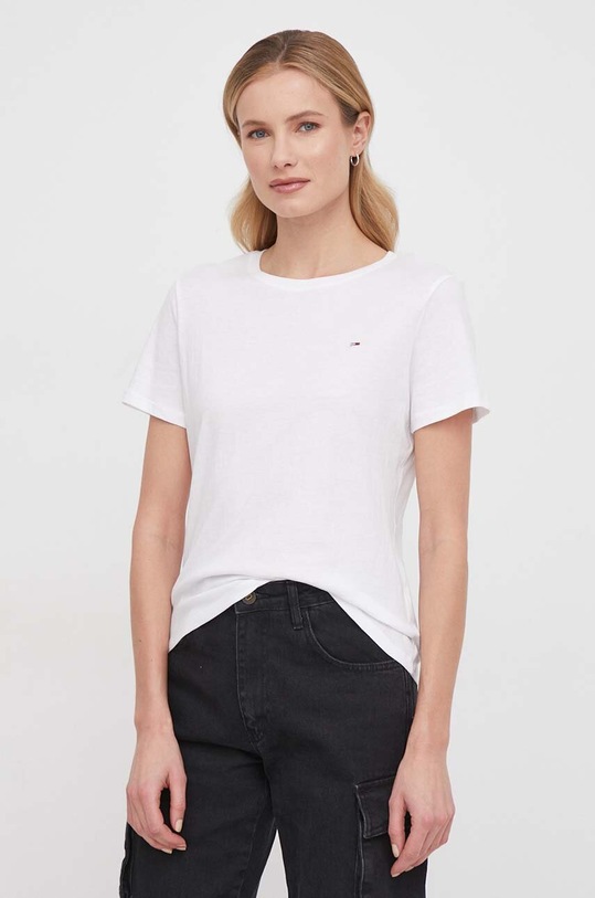 Βαμβακερό μπλουζάκι Tommy Jeans 2-pack DW0DW11459 πολύχρωμο