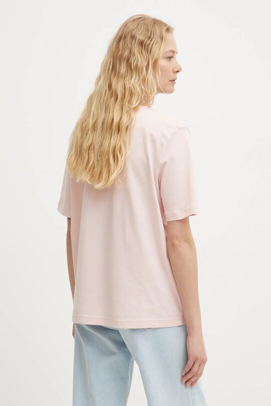 Odzież Lacoste t-shirt bawełniany TF7300 różowy