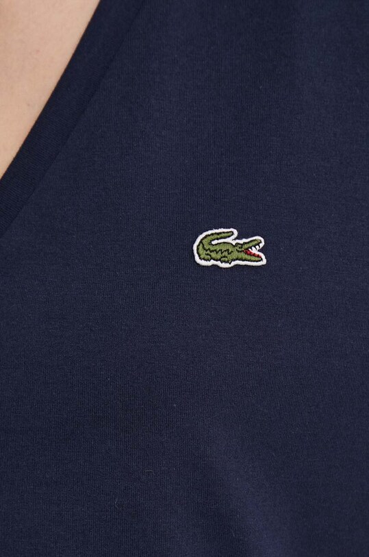 Хлопковая футболка Lacoste TF7300 тёмно-синий