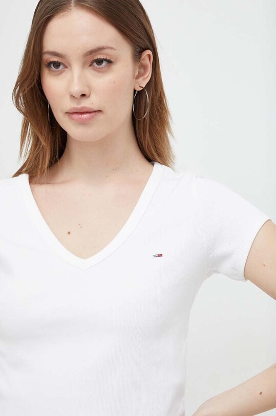 Футболка Tommy Jeans білий DW0DW17384