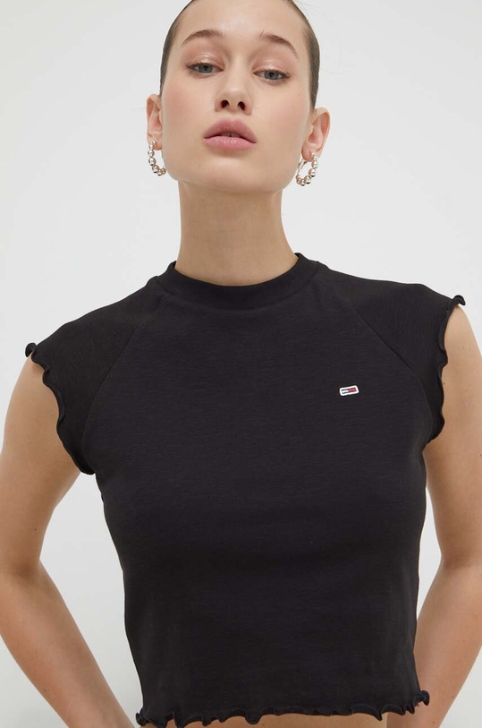 Топ Tommy Jeans чорний DW0DW17884