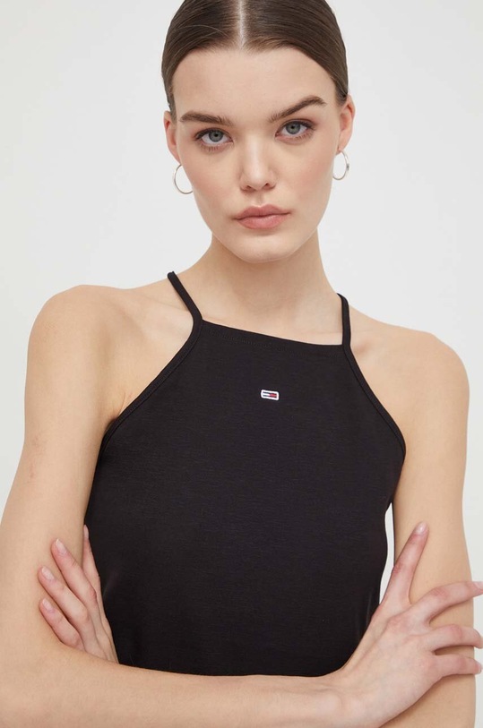 Tommy Jeans top uni negru DW0DW17885
