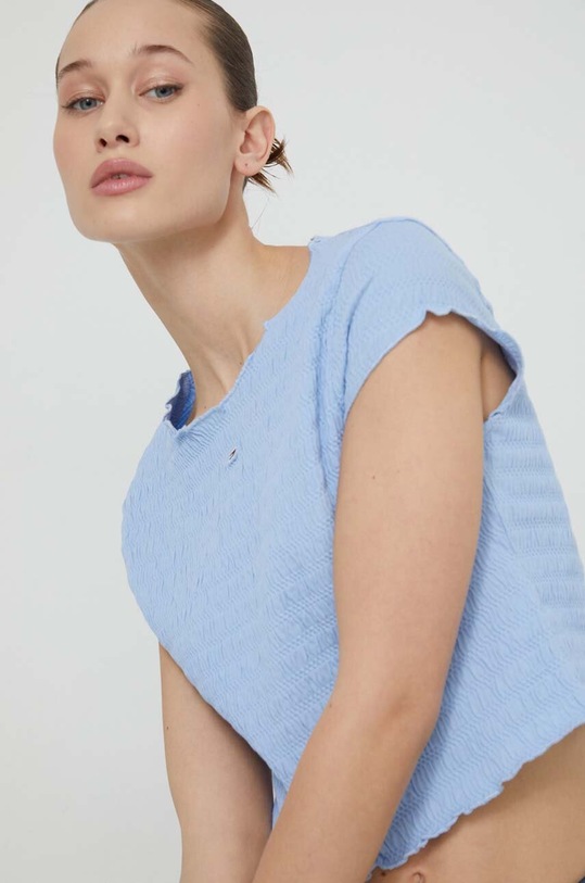 Tričko Tommy Jeans modrá DW0DW17888