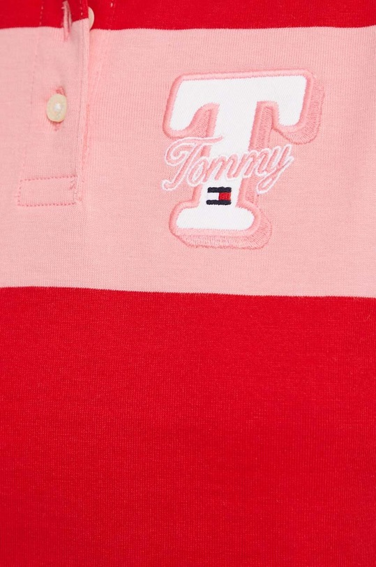 Tommy Jeans top bawełniany DW0DW17764 czerwony