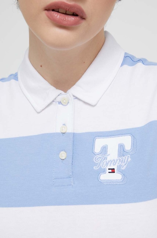 Tommy Jeans top bawełniany DW0DW17764 niebieski