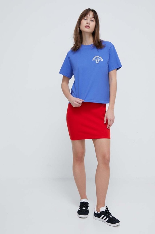 Βαμβακερό μπλουζάκι Tommy Jeans DW0DW17831 μπλε SS24