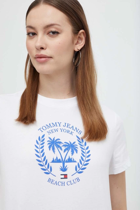 Tommy Jeans t-shirt bawełniany biały DW0DW17835