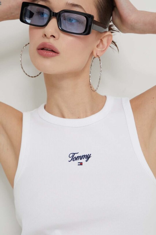 Топ Tommy Jeans білий DW0DW17838