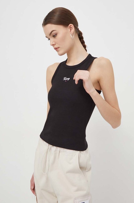 Топ Tommy Jeans чёрный DW0DW17838