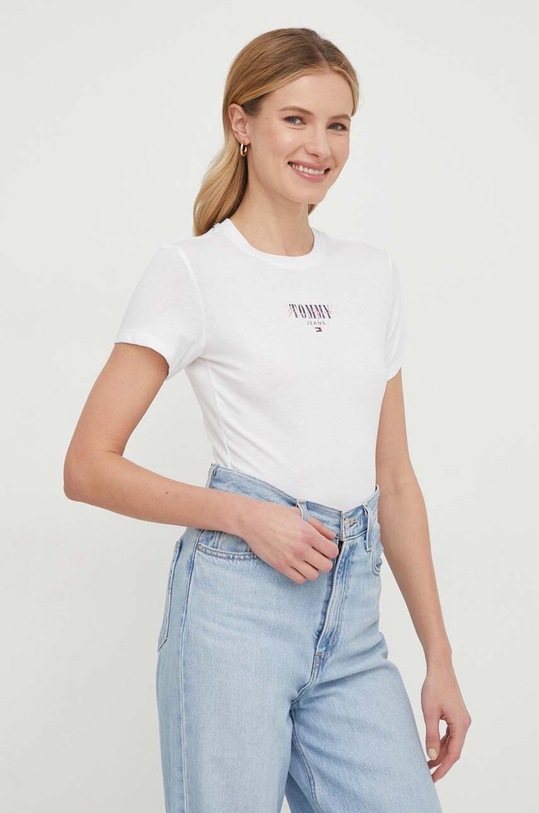 Tommy Jeans t-shirt DW0DW17839 biały SS24