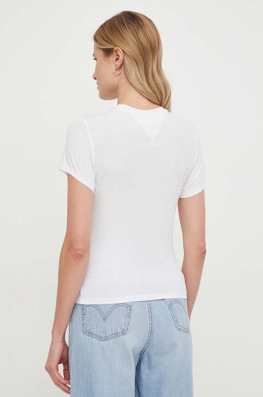 Odzież Tommy Jeans t-shirt DW0DW17839 biały