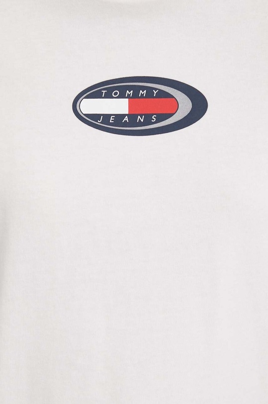 Tommy Jeans t-shirt bawełniany beżowy DW0DW18126