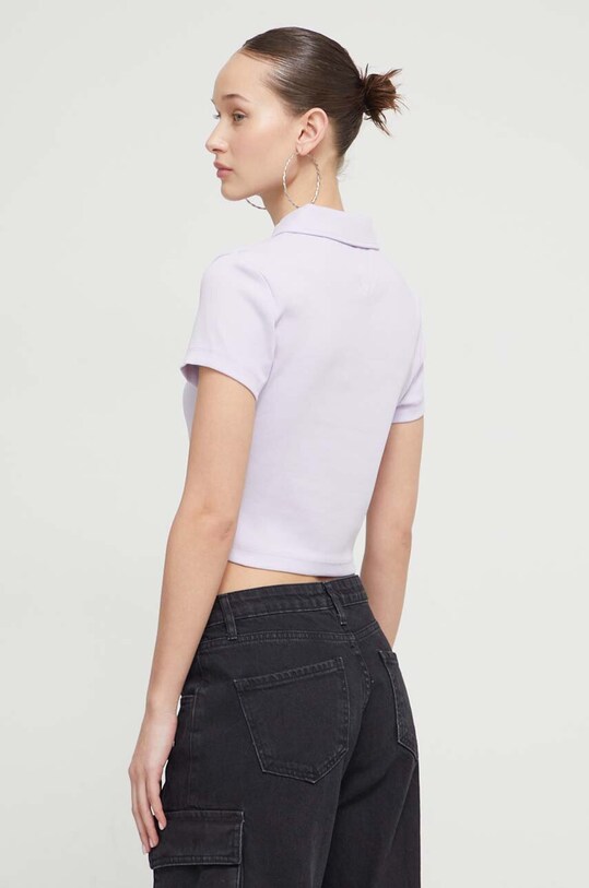 Одежда Поло Tommy Jeans DW0DW18315 фиолетовой