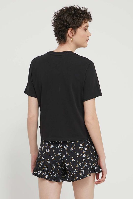 Odzież Tommy Jeans t-shirt bawełniany DW0DW17829 czarny