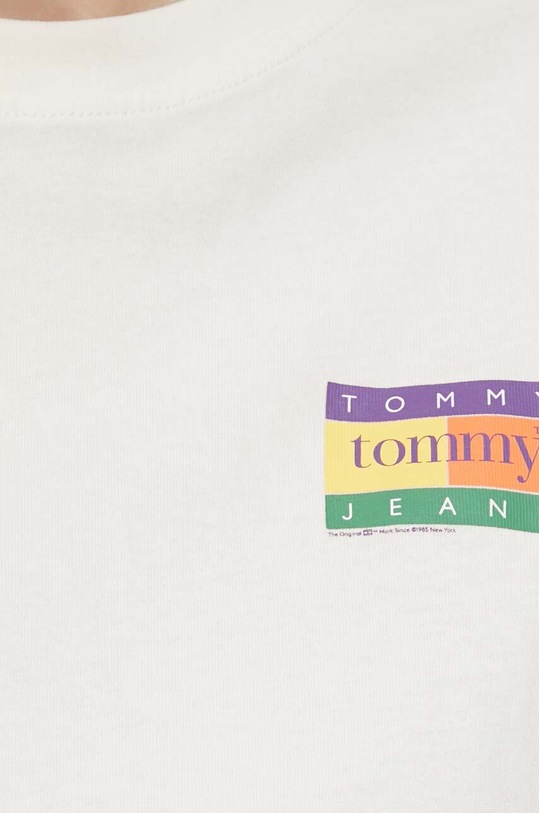 Tommy Jeans t-shirt bawełniany DW0DW18141 beżowy
