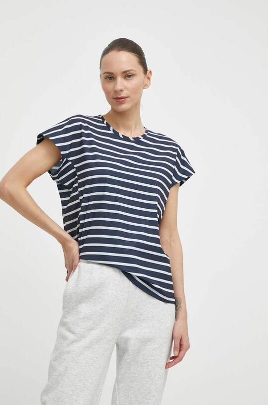 Helly Hansen t-shirt z elastanem granatowy 34350