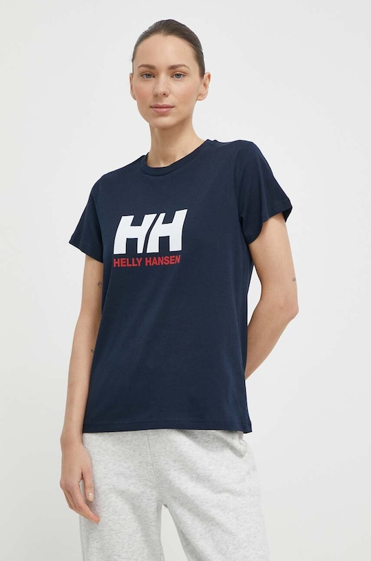 Helly Hansen tricou din bumbac print bleumarin 34465
